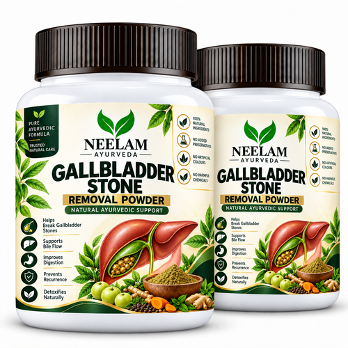 Neelam Ayurveda Gallbladder Stone Support Powder main product image with Ayurvedic herbal formula
