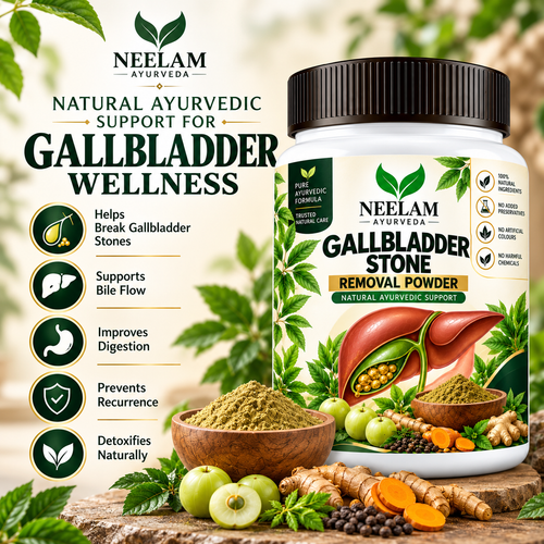 Neelam Ayurveda Gallbladder Support Powder with bile flow digestion and gallbladder wellness benefits